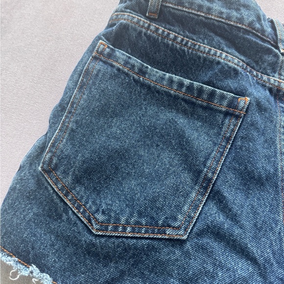 Anthropologie Farm Rio Ultra High-Rise Crochet Denim Shorts - Picture 7 of 8